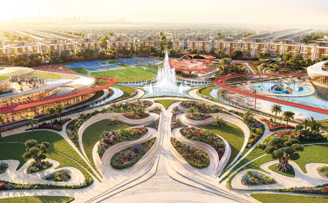 Greenz community and amenities screenshot at 12:09:30